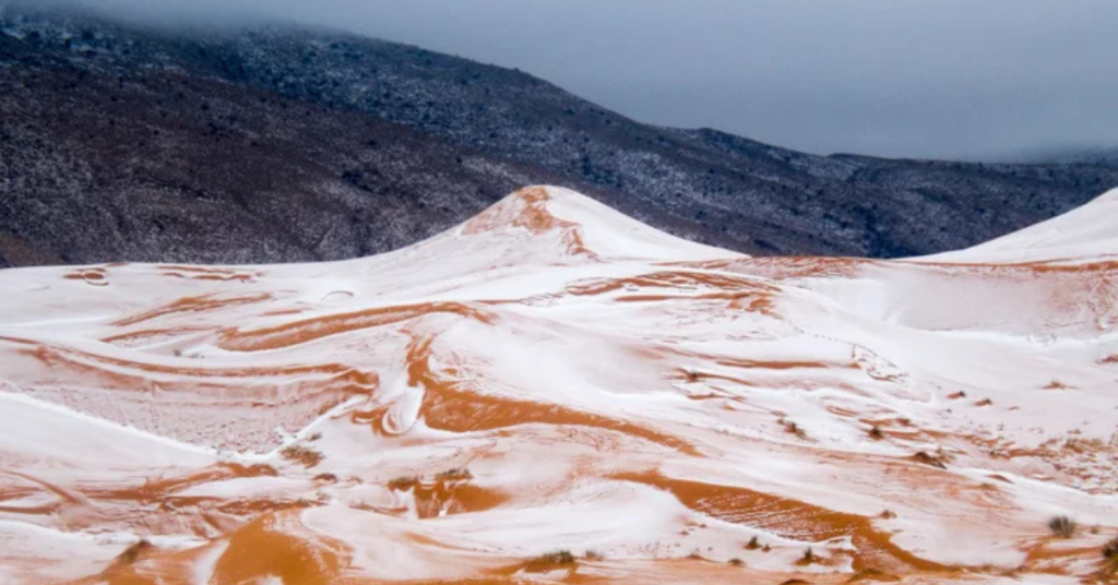 Photos Capture Snow In Sahara Desert For First Time In 40 Years