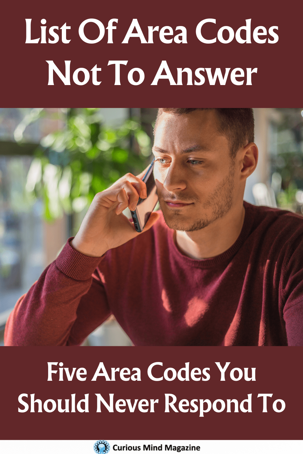 List Of Area Codes Not To Answer - Five Area Codes You Should Never Respond To