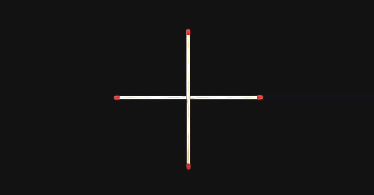move one matchstick to make a square