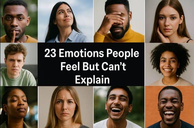 23 Emotions We Feel But Struggle to Explain
