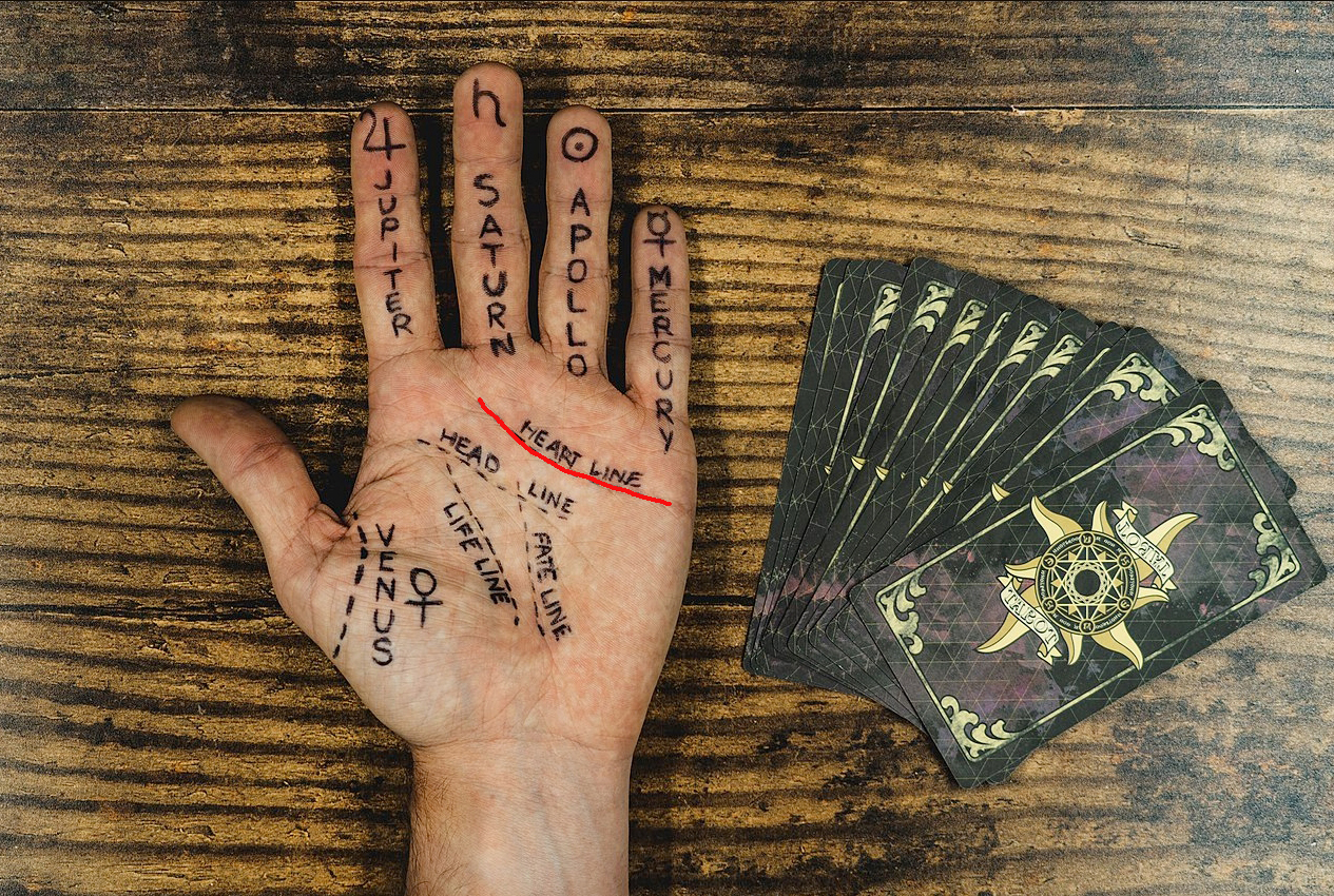 letters on palm of hand