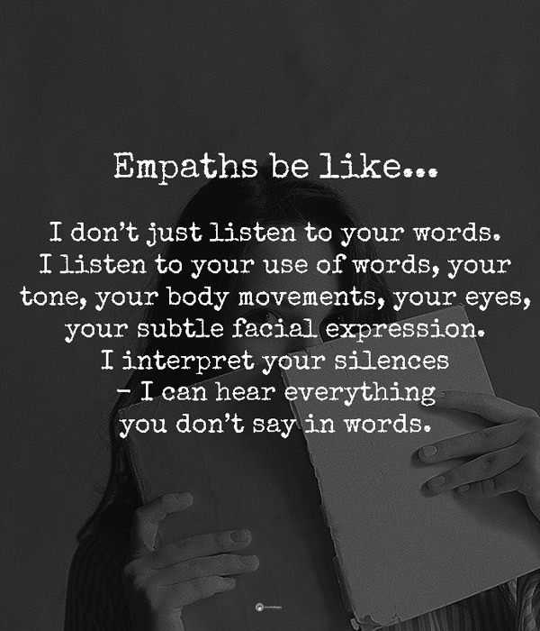 How does an empath show love?