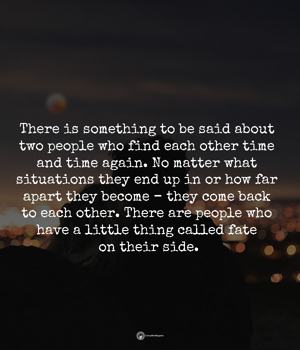 There are people