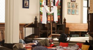 church lets homeless people