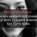 etiquette rules