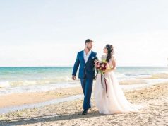 romantic wedding at beach