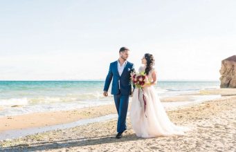 romantic wedding at beach