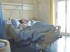 woman in a hospital bed