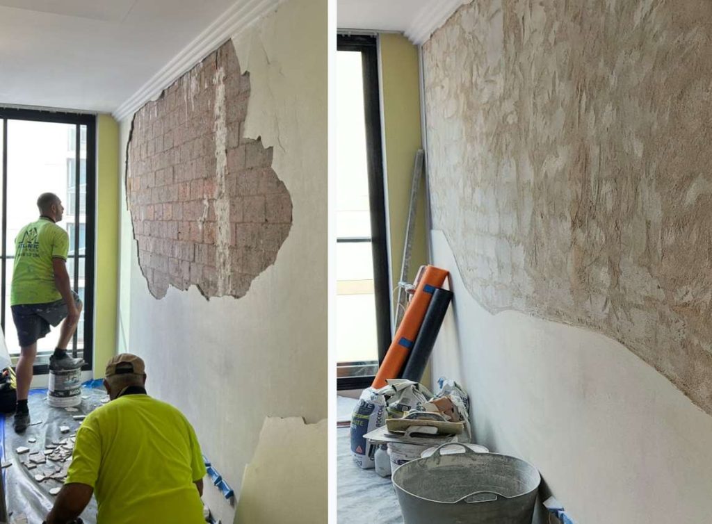 Cement Render Crack Repairs on Walls