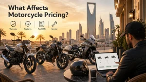 What affects pricing when you buy motorcycles in Saudi Arabia