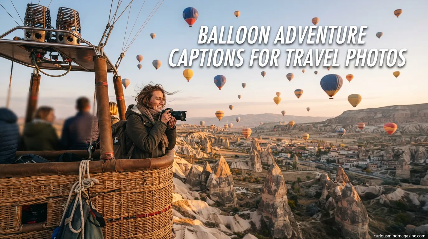 Balloon Adventure Captions for Travel Photos