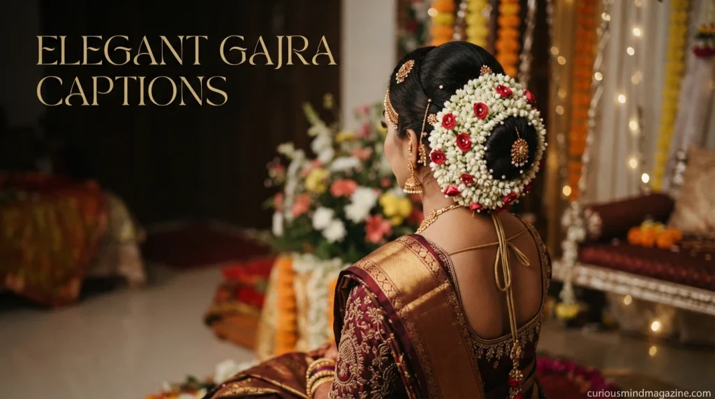 Elegant Gajra Captions
