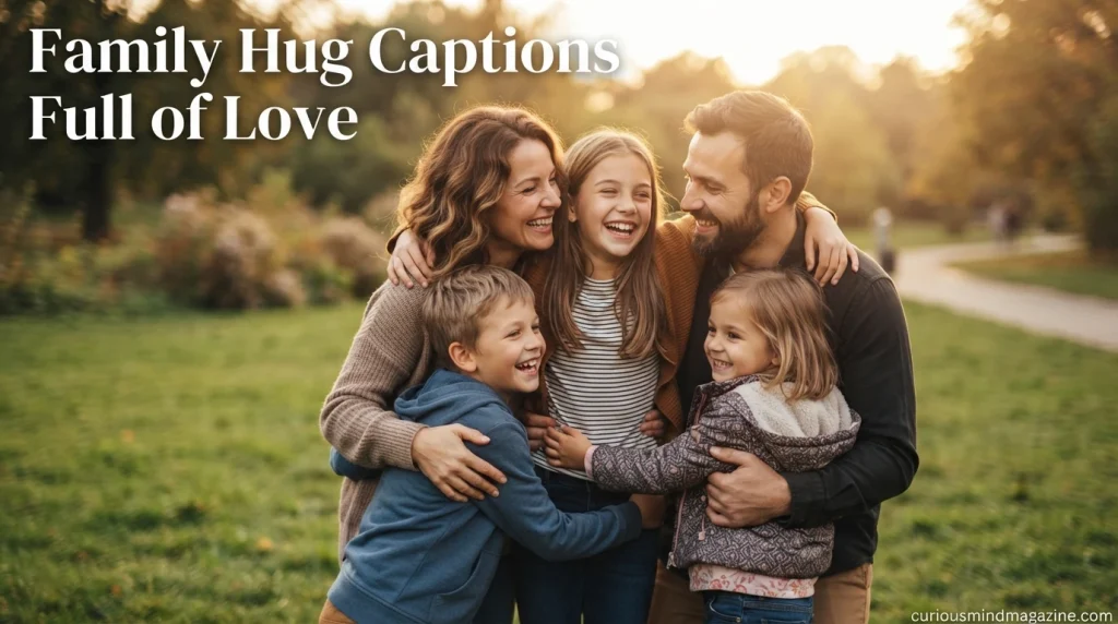 Family Hug Captions Full of Love