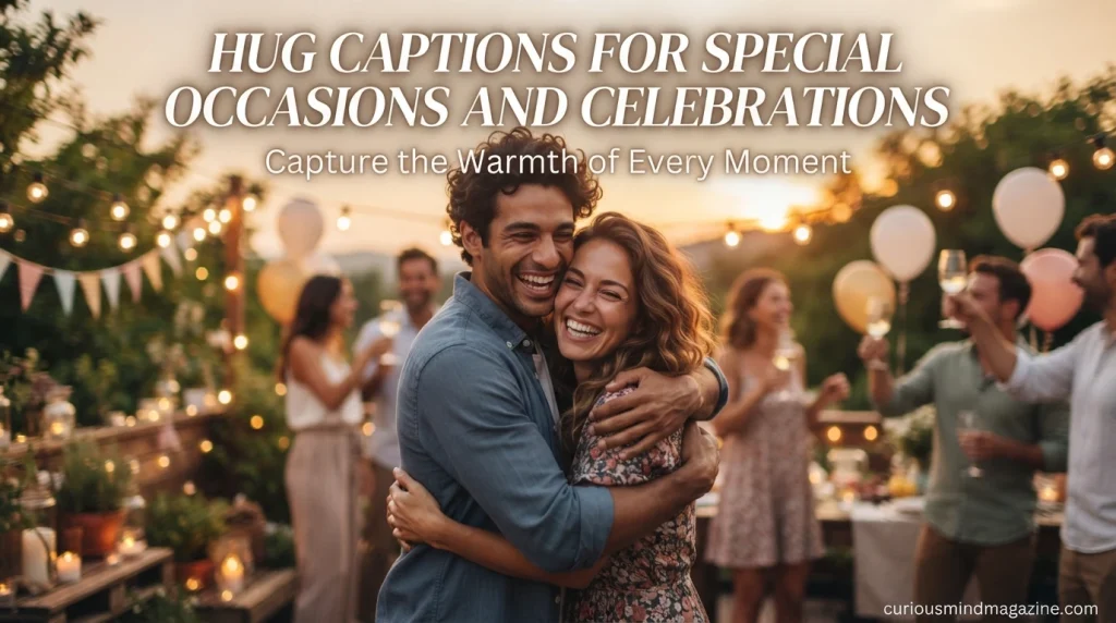 Hug Captions for Special Occasions and Celebrations