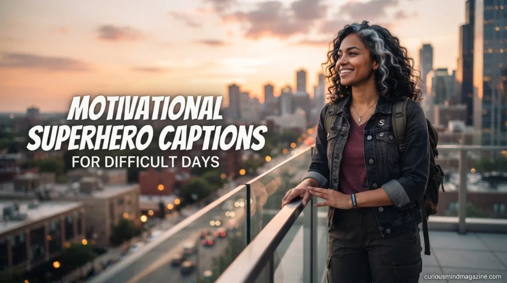 Motivational Superhero Captions for Difficult Days