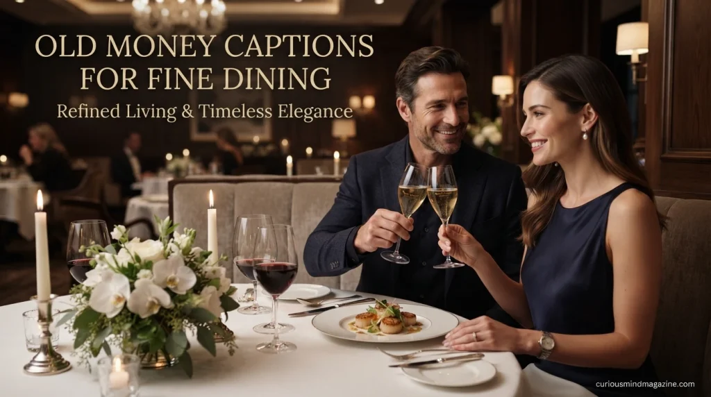 Old Money Captions for Fine Dining