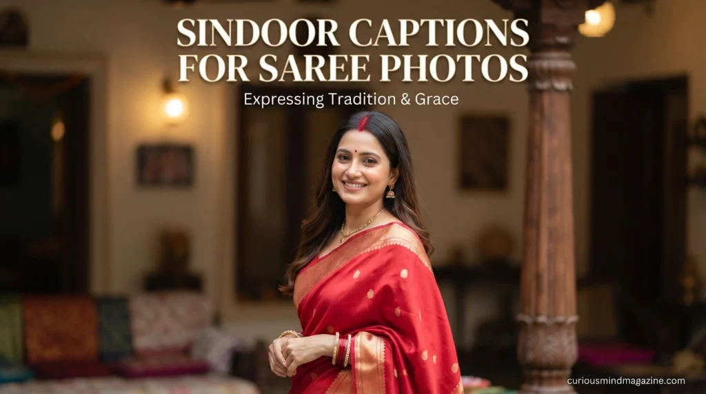 Sindoor Captions for Saree Photos