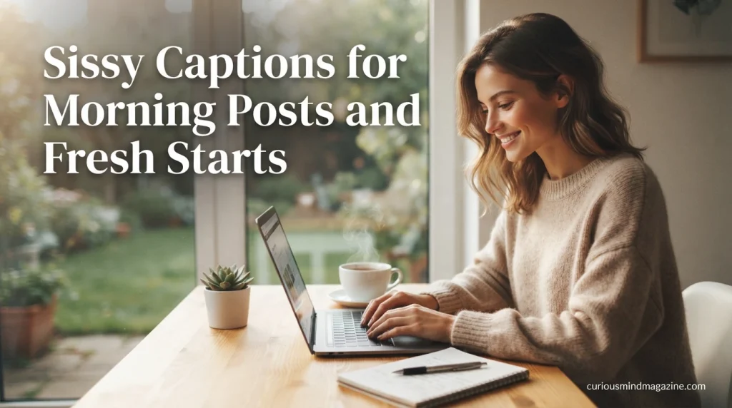 Sissy Captions for Morning Posts and Fresh Starts
