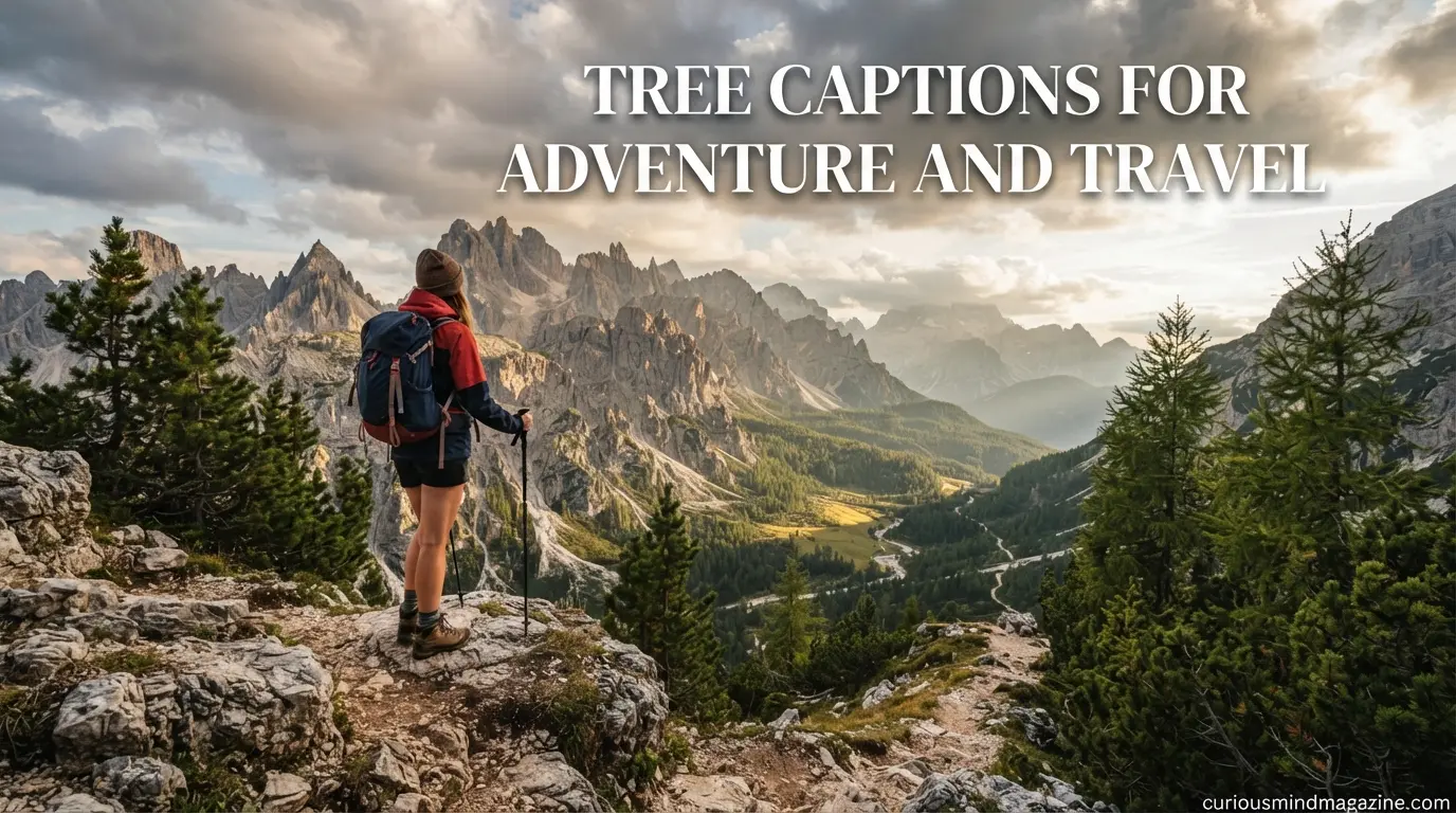 Tree Captions for Adventure and Travel