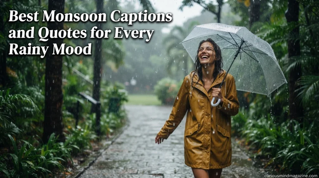 Best Monsoon Captions and Quotes for Every Rainy Mood