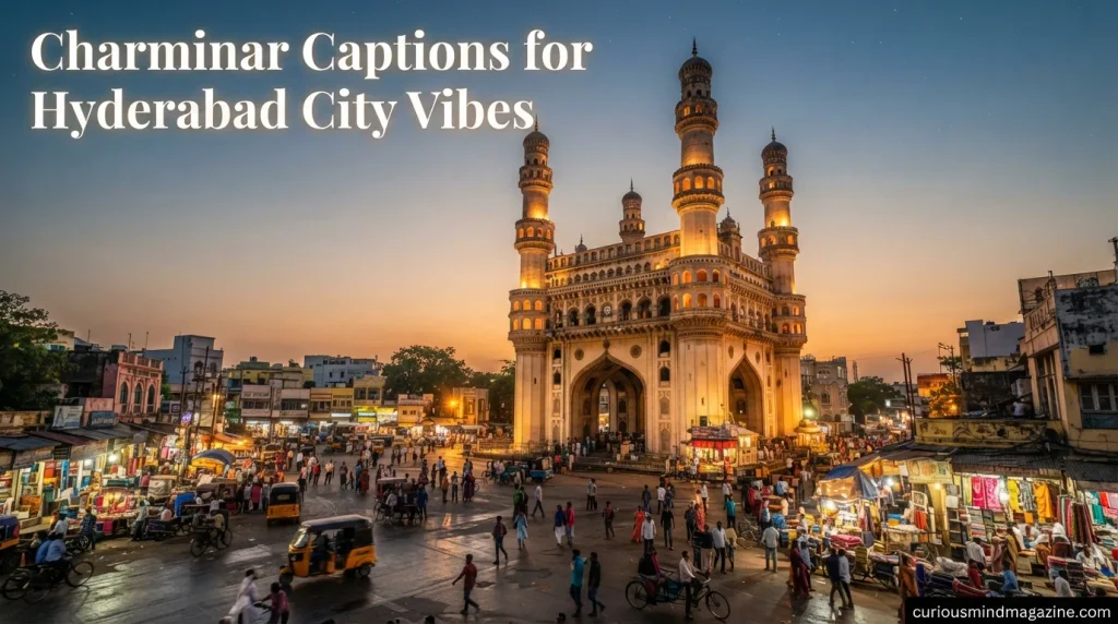 Charminar Captions for Hyderabad City Vibes