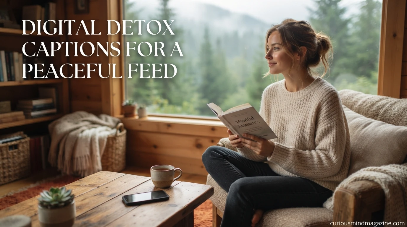 Digital Detox Captions for a Peaceful Feed