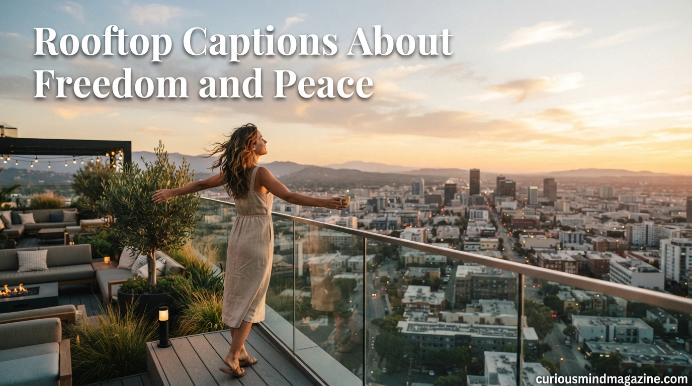 Rooftop Captions About Freedom and Peace