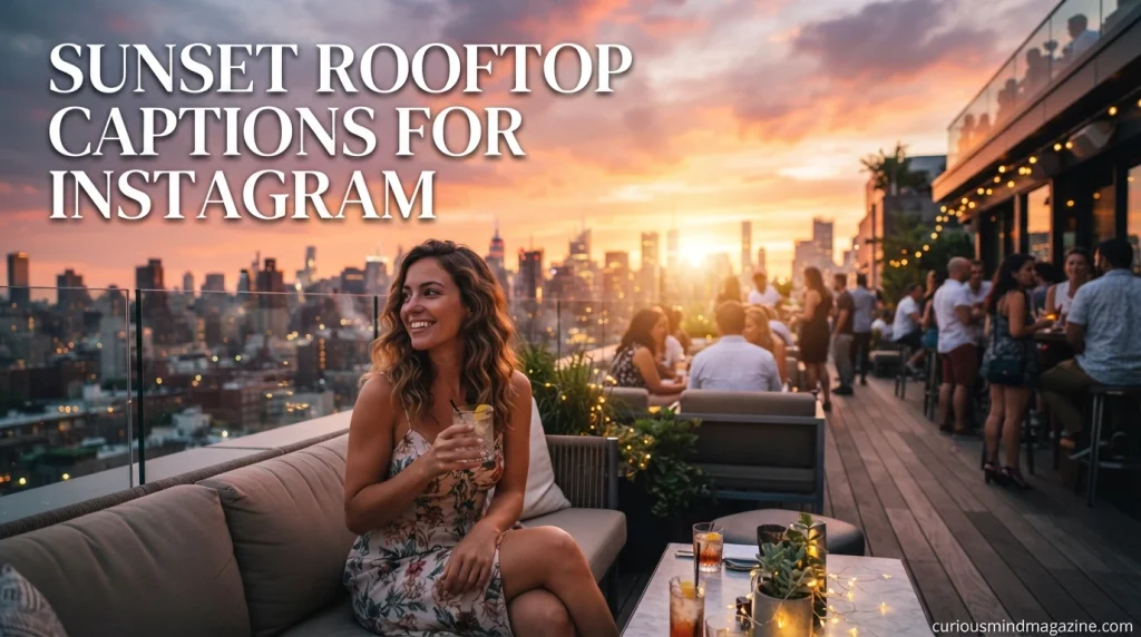 Sunset Rooftop Captions for Instagram